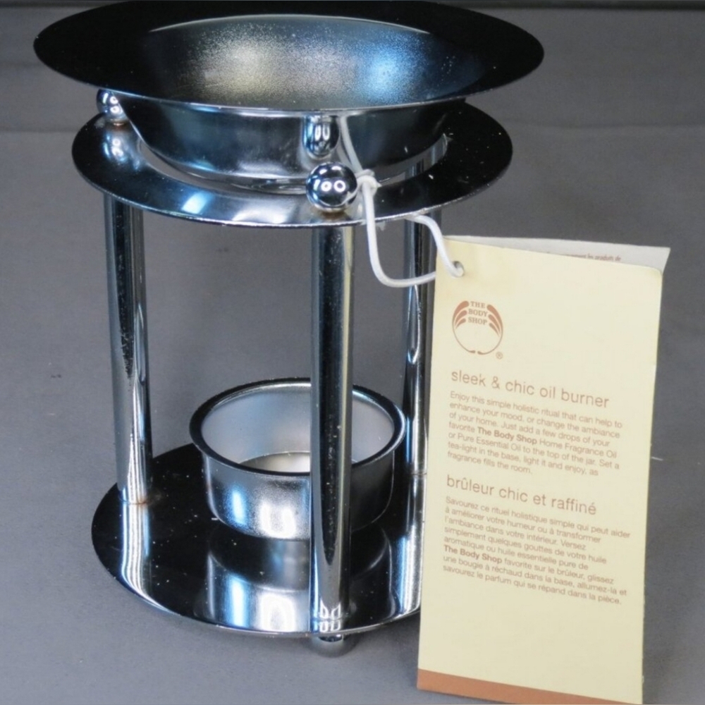 The Body Shop SLEEK & CHIC Home Fragrance Oil Burner NWT